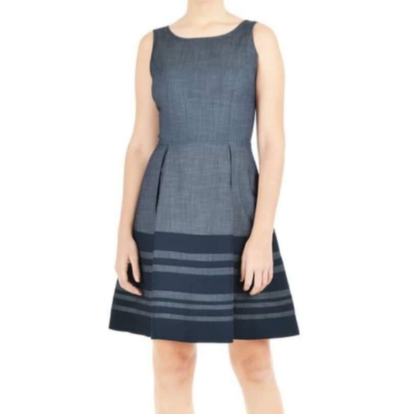 eshakti Dresses & Skirts - Eshakti chambray dress sz 4